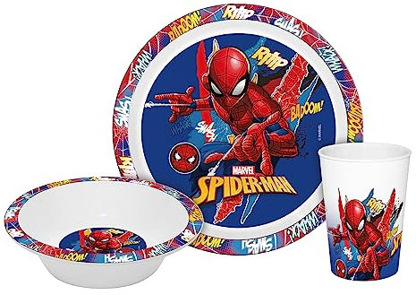 Vajilla infantil Spiderman Kids 3 piezas PP