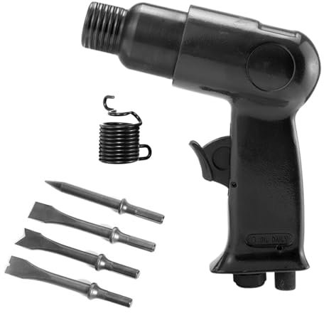 URCheers Set di 4 scalpelli e grattugiatori per pietra + metallo, scalpello ad aria compressa