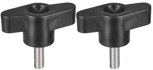 sourcing map 2 pomos de tornillo de sujeción, M5 x 15 mm, acero inoxidable 304 en forma de T, tornillos de pulgar para quitar rápidamente la perilla de ajuste a mano