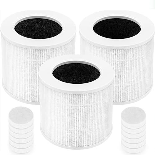 3Pack Core Mini High Efficiency Replacement Filter for LEVOIT Core Mini Air Purifier,Core Mini-P, H13 True HEPA Core Mini-RF Filter for LEVOIT Core Mini,Replace Part# Core Mini-RF Filter Replacement