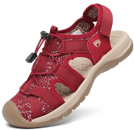 Dannto Sandalias Deportivas Mujer para Verano Exterior Senderismo Ligeras Antideslizantes Trekking Deportivas Casuales Sandalias de Playa