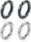 JRYXDS Fausse Boucle d'oreille Homme, 2 Paires Non-Piercing Boucles d'oreille Clip d'oreille Faux Anneaux d'oreille pour Hommes et Femmes, Boucle d'oreille Homme,Clip d'oreille Bijoux Non Piercing