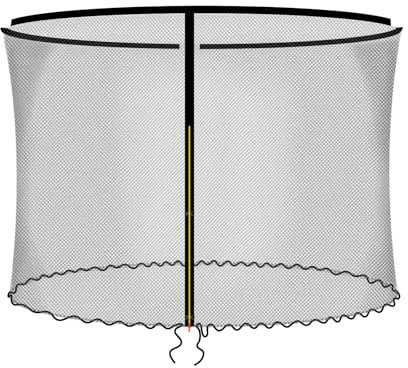 Baunsal® Trampolin Sicherheitsnetz Ø 244 cm (FGIS) für 3 Netzstangen Netzhöhe 180 cm Ersatzteile Netz Schutznetz Kindertrampolin Ersatznetz Gartentrampolin Outdoor