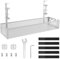 Dawnrole Cable Management Under Desk Tray,No Drill Steel Desk Cable Organizers for Home Office
