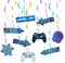 WERNNSAI Videospiel Hängewirbel – 21 Stück Videospiel Partydekorationen für Jungen Gamer Geburtstagsparty Decken Fenster Tür Dekorationen hängende Wirbel Luftschlangen für Gaming Night Partyzubehör