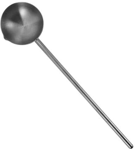 Ciieeo Cucharón De Acero Inoxidable 80ml Mango Largo Cuchara Para Calentar Aceite Utensilio De Cocina Resistente Adecuado Para Sopas y Salsas Fácil De Limpiar y Manejar Herramienta De Cocina Esencial