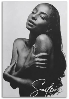 Sade Poster, Love, Deluxe-Album-Poster, Leinwand, dekoratives Gemälde, modern, ästhetisch, dekoratives Gemälde, Schlafzimmer, Wohnzimmer, Kunstposter, 30 x 45 cm, ungerahmter Stil