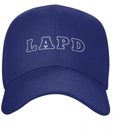 AIETPOIJ Basecap LAPD Words Baseball Cap Sonnenmütze Neu im Hut Luxusmütze Thermovisier Herrenmütze Damen