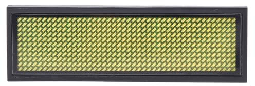 Panneau Nominatif LED avec Message Défilant, Signe Chinois avec 4 Caractères, Prend en Toutes les Langues, 8 Modes D'affichage et Batterie 240 MAh, pour Gare, Aéroport (YELLOW)