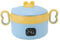SENECESLI Lunch Box Elettrico Portatile per Bambini, Scaldavivande Senza Fili Acciaio Inossidabile Temperatura Costante Automatica Ricaricabile Tramite USB per Ufficio, Viaggi, Cantiere,