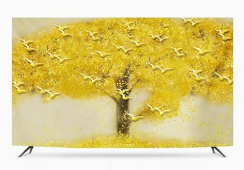 TV Housse Anti-Poussière, 32-86Inch Housses De Télévision D'intérieur, Couverture De Télévision LCD LED Incurvée, Housse De Télévision Durable,Décoration Intérieure,Ombrage E,37in