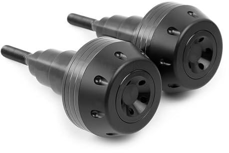 EQJSHL Motorrad-Rahmen-Schieberegler-Sturzpad-Schutz Für Y&amaha FZ1 FZ6 FZ8 Für Fazer FZ 1 FZ 6 FZ 8 Crash Drop Slider-Schutzzubehör Sturzschutz Sturzpads(Titan)