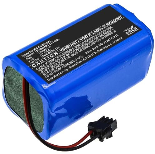 LaiCaiLO SUN-INTE-273 SUN-INTE-172 Kompatibel mit Tesvor X500 V300 X500 Pro X580 X583 X586 X580R Staubsauger-Ersatz-Lithium-Batterie 14,4 V 2600 mA