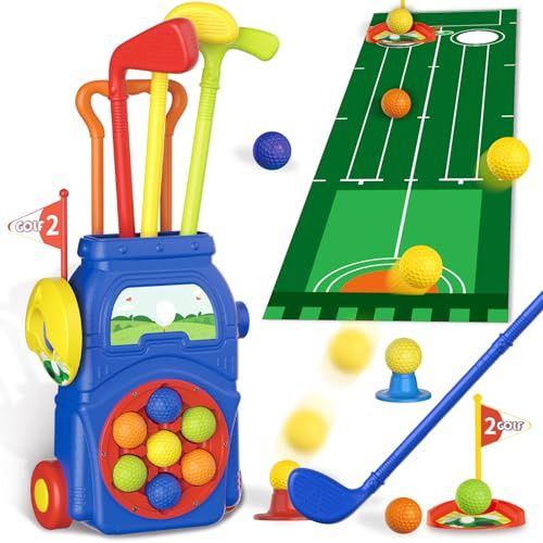 JONEG Kids Golf Set Toy for 3-8 Year Old Toddlers Kids