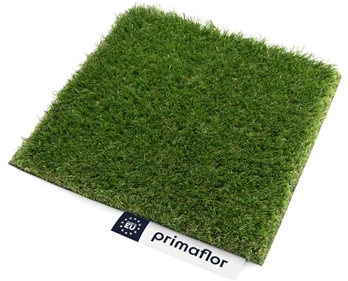 Primaflor Kunstrasen Milo | Grün 200x1600 cm | 37 mm hoch | UV-stabil | wasserdurchlässiger Rasenteppich | Kunstgras für Balkon Terrasse Garten | wetterfester Outdoor Bodenbelag | Mit Ablauflöcher