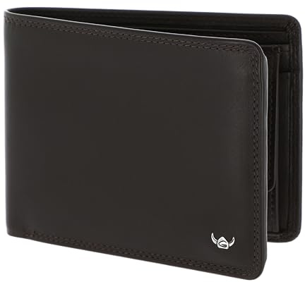 Golden Head Leder Geldbörse Polo RFID Protect Scheintasche 1125 Dunkelbraun
