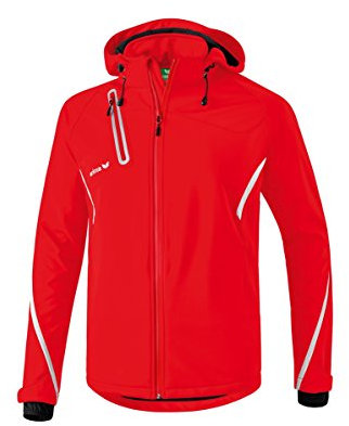 Erima Unisex Kinder Softshelljacke Function, Rot/Weiß, 152 EU
