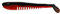 K.P Baits Skeleton Shad Gummifisch 4 10 cm 5 Stück 033 Red Crab