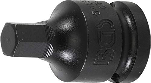 BGS 5485-10 | Kraft-Bit-Einsatz | Länge 42 mm | 12,5 mm (1/2) | Innensechskant 10 mm