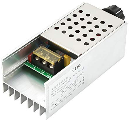 Regolatore di Tensione Dimmer AC 220V SCR, Regolatore di Velocità del Motore Elettrico, Regolatore di Temperatura Regolabile 6000W