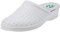 Poligono Pantoufles Sanitaires Homme et Femme, Pantoufles Professionnelles Fermées, Sabots Sanitaires, Chaussures Orthopédiques Confortables, Semelle Anatomique,Blanc pour Femme 40