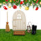 Showll Puppenhaus zubehör weihnachten wichteltür set komplettset wichtel wichtelhaus bastelset weihnachten weihnachtswichtel tür miniatur Haus Ornament Miniaturen Spiel Spielzeug Deko