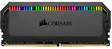 Kit di memoria desktop CORSAIR DOMINATOR PLATINUM RGB 64GB (2x32GB) DDR4 3200 (PC4-25600) C16 1.35V, Nero