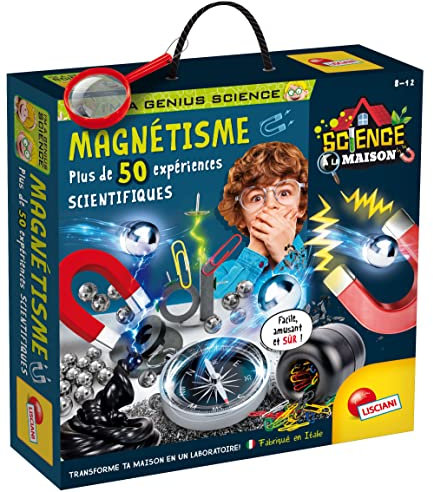 LISCIANI - I'm A Genius Magnetismo - Oltre 50 esperimenti scientifici sul magnetismo e sui campi magnetici - Gioco educativo per bambini di 7, 8,10,12 anni