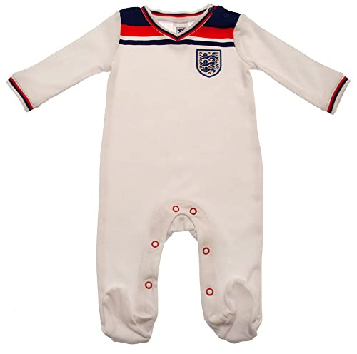 England Rugby Football 1982 Retro Home Baby Sleepsuit | 2022 | 3-6 Months Black
