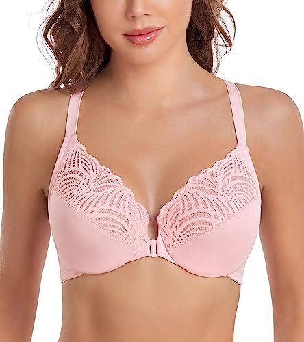 DotVol Femme Soutien-Gorge Grande Taille avec Armature Soutien Complet Plusieurs Façons à Porter 115E Rose