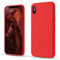 CALOOP Liquid Silicone Case Designed for iPhone Xs Max Case 6.5 inch, Full Body Protective Covered Silky-Soft Anti-Scratch Gel Rubber Slim Shockproof Cover with Microfiber Lining, Red