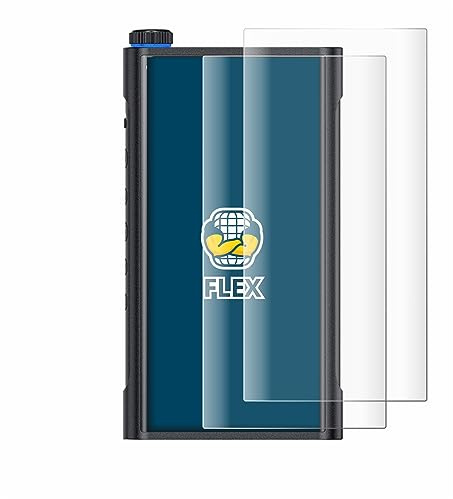 BROTECT Schutzfolie für FiiO M15s | 2 Stück Transparenter Displayschutz Made in Germany Klare Full-Screen Folie Full-Cover 3D Curved Montage Kit