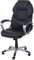 Décoshop26 - Silla de oficina con ruedas con función de masaje con calefacción giratoria sintética, color negro 04_0001781