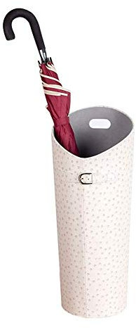 Porte-Parapluie, Cuir, Porte-Parapluie avec collecteur d'eau pour parapluies, Cannes et Cannes avec bac d'égouttage, Porte-Parapluie