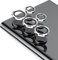 JEHOO 5+5 Pieces Camera Lens Protector for Samsung Galaxy S23 Ultra, 2 Packs Individual Lens Protectors, [Military Protection][Precise Positioning][Easy Installation][Scratch Resistant](Silver)