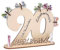 ENLACE Holzschild Gästebuch, 90 Geburtstag Mann Frau Deko, Holz Schild Gästebuch mit Ständer und 5 Holzpentagramme Deko Geburtstagsgeschenk, Geburtstag Deko für Frauen & Männer