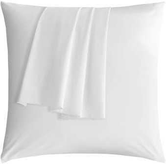 SONIVE Kopfkissenzbeüge 65x65cmx2 aus 100% Baumwolle, Oeko-TEX Zertifiziert Superweicher Premium Gemütlich Kissenhülle,Weiß