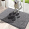 Oiilores Dirt Trapper Door Mat Indoor 85 x 150 cm, Non-Slip Washable Rug, Low-Profile Inside Doormats for Entryway, Super Absorbent Dog Mats for Muddy Paws, Grey