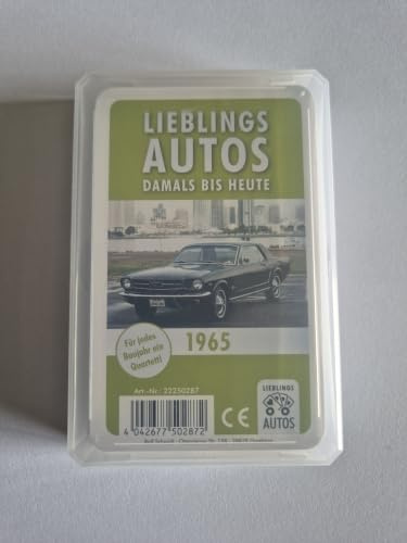 Lieblings Autos Auto Quartett 1965 Baujahr Geburtsjahr 61. Geburtstag Geschenk Spielkarten Neu