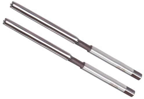 CoCud Handreibahle, 4 mm Schneiddurchmesser, 6 Schneiden H8, Legierter Stahl, Gerader Schaft, Reibahle Bohrer - (Anwendungen: für Aluminium, Eisen, Kupfer, Kunststoff, Holz), 2 Stück