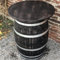Fass-Schmiede Weinfass Stehtisch mit Eichenholzplatte (Shabby Black)