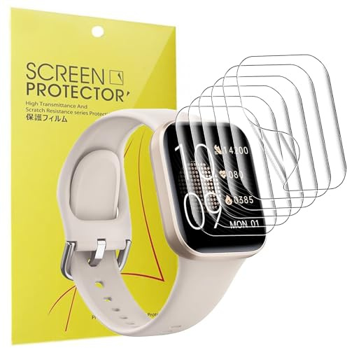Blueshaweu Schutzfolie Kompatibel für BingoFit Smartwatch 1,83'' Y83, HD klar Flexible TPU Displayschutzfolie [6 Stück] für BingoFit Y83 Smartwatch (transparent)