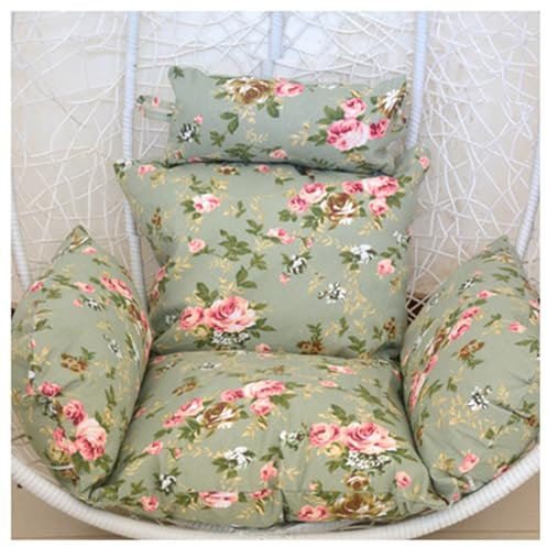 QiuShuiDr Ersatz-Ei-Hängesesselkissen, Hängematten-Schaukelstuhlkissen, Dickes Wasserdichtes Kissen Mit Kopfstütze Für Garten-Hängesessel, Terrassen-Hängekissen, Rattan-Stuhlpolster (Color : B)