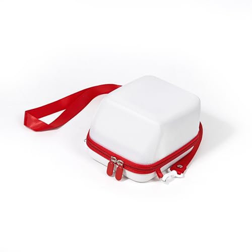 HIYQIN Hard Travel Case Compatible with Polaroid Now Instant Camera - For Polaroid Now+/ONE STEP2/GO Camera Storage Bag with Shoulder Strap - White