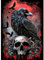 QENSPE Diamond Painting Halloween 5D Diamant Komplett, Krähe Diamant Painting Set für Erwachsene, Schädel Diamond Art Malerei DIY Diamant Kunst Handwerk für Anfänger Wand Dekor 30x40 cm