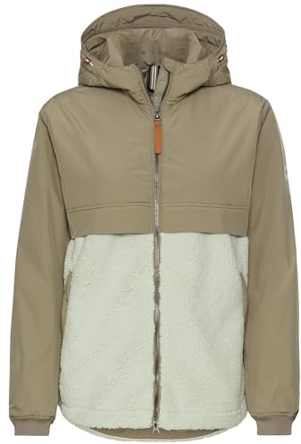 camel active Damen Teddyjacke mit Kapuze