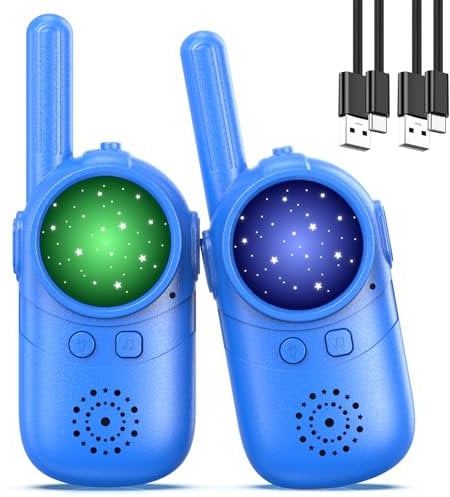Inspireyes Walkies Talkies for Kids, 3 4 5 year old girl gifts, 2 Pack Birthday Gifts for 3 4 5 6-8 Year Old Boys, Toddler Toys for Indoor Outdoor Games
