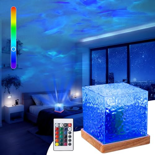 Ocean Lamp LED Sternenhimmel Projektor, Kreativ Aurora Lampe 16 Farben 30 Beleuchtung-Effekten mit Fernbedienung für Zimmer Deko, Stimmungslicht Erwachsene Kinder für Geschenke Party (BIG)