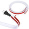 Cable Tidy Management Trunking for Electric Cables Self Adhesive White Cable Tv Wire Hider Tidies Organiser Floor Cable Cover Protector Animal Proof D Line Conduit Trunking Hiders for Wall,1 M