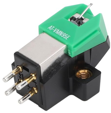 ATVM95E MM-Phono-Tonabnehmer für Plattenspieler, Dynamische Bewegliche Magnet-Tonabnehmernadel, Plattenspieler-Tonabnehmer-Ersatz für Plattenspieler